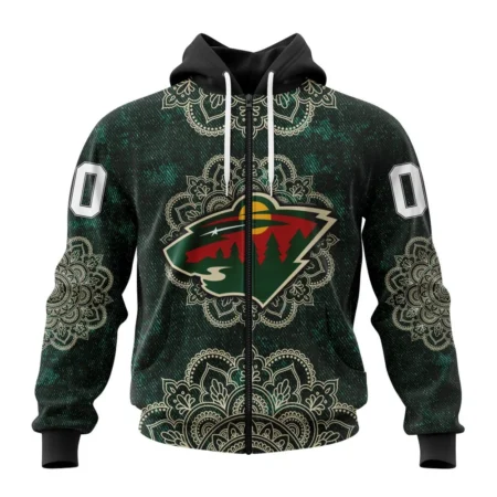 NHL Minnesota Wild, Specialized Mandala Style,QTNHL 080524B4054