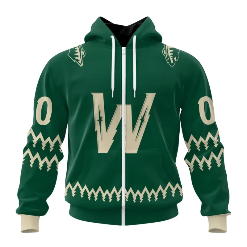 NHL Personalized Name And Number, Minnesota Wild Special Two-Tone Design,QTNHL Personalized Name And Number,080524B457