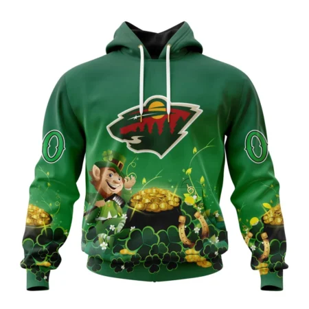 NHL Minnesota Wild Special Design For St. Patrick' Day,QTNHL080524A901