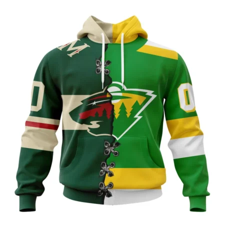 NHL Minnesota Wild Special Home Mix Reverse Retro Personalized Kits,QTNHL080524A932