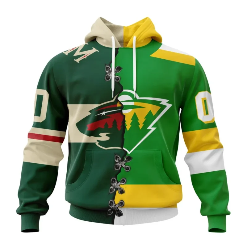 NHL Minnesota Wild Special Home Mix Reverse Retro Personalized Kits,QTNHL080524A932