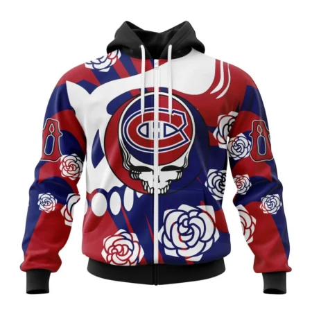 NHL Personalized Name And Number, Montreal Canadiens Special Grateful Dead Design,QTNHL Personalized Name And Number,080524B1279