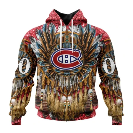 NHL Montreal Canadiens Special Native Costume Design,QTNHL080524A130