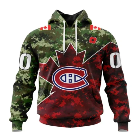 NHL Montreal Canadiens Special Design For Remembrance Day,QTNHL080524A131