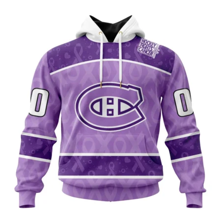 NHL Montreal Canadiens New Lavender Hockey Fight Cancer,QTNHL080524A1486