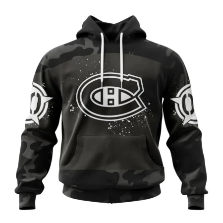 NHL Montreal Canadiens Special Black Camo Design For Veterans Day,QTNHL080524A1612