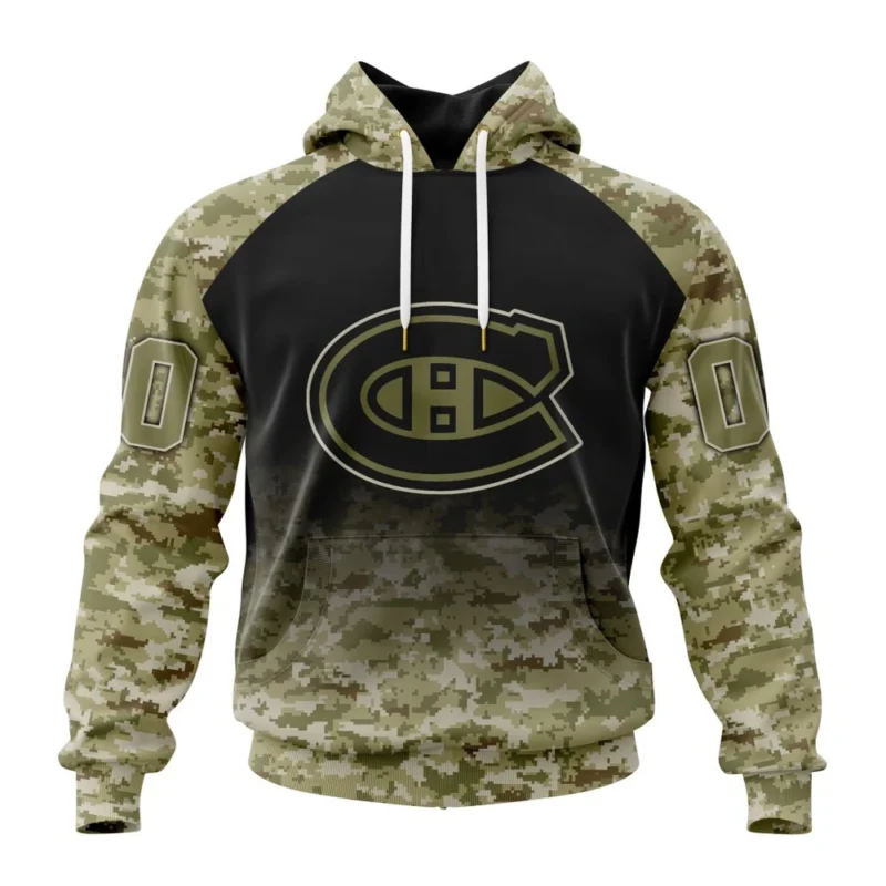 NHL Montreal Canadiens Special Camo Design For Remembrance Day,QTNHL080524A1778