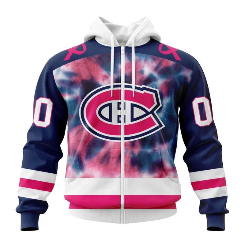 NHL Personalized Name And Number, Montreal Canadiens Special Pink October Fight Breast Cancer,QTNHL Personalized Name And Number,080524B1834