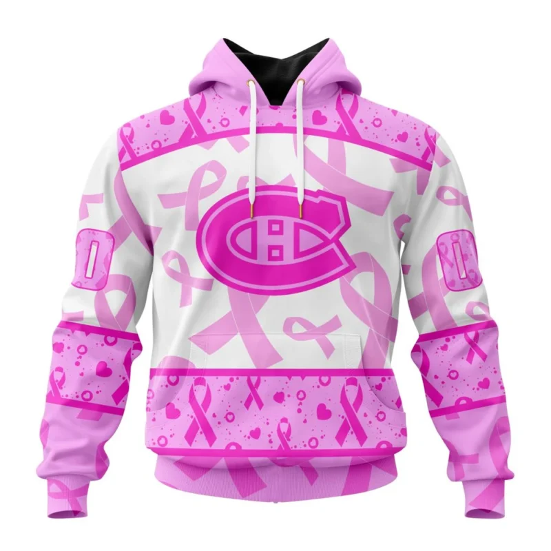 NHL Montreal Canadiens Special Pink October Breast Cancer Awareness Month,QTNHL080524A1864