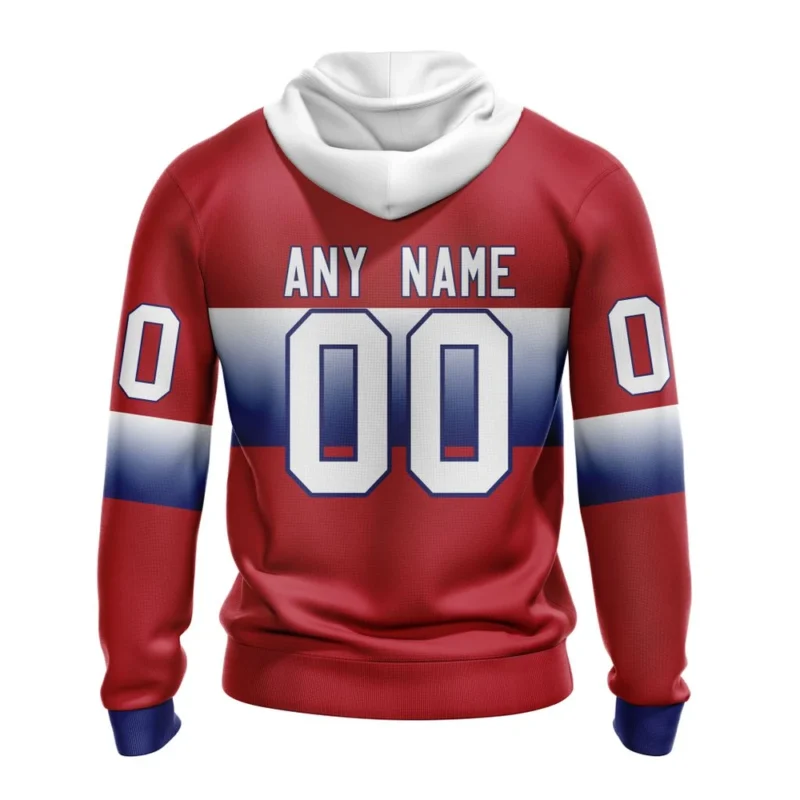 NHL Personalized Name And Number, Montreal Canadiens Personalize Gradient Series Concept,QTNHL Personalized Name And Number,080524B188