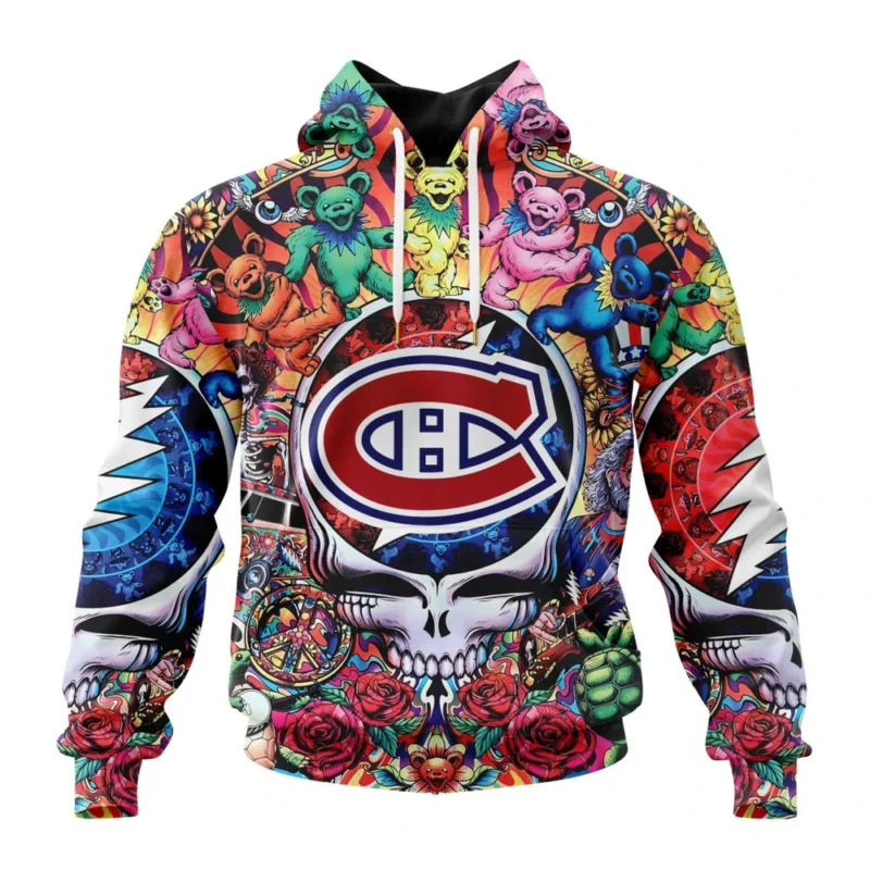 NHL Montreal Canadiens Special Grateful Dead Design,QTNHL080524A1890