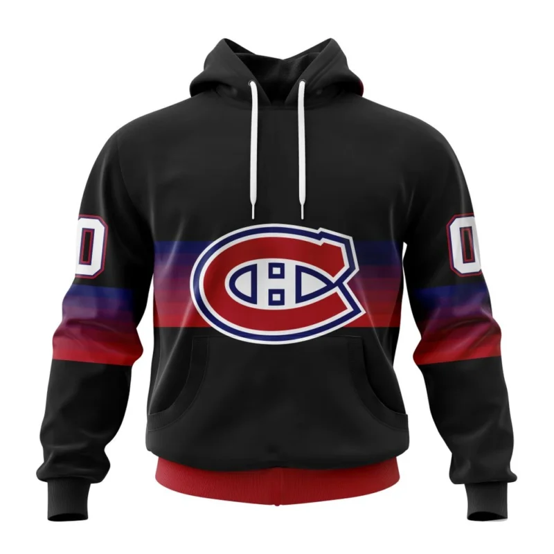 NHL Montreal Canadiens Special Black And Gradient Design,QTNHL080524A195