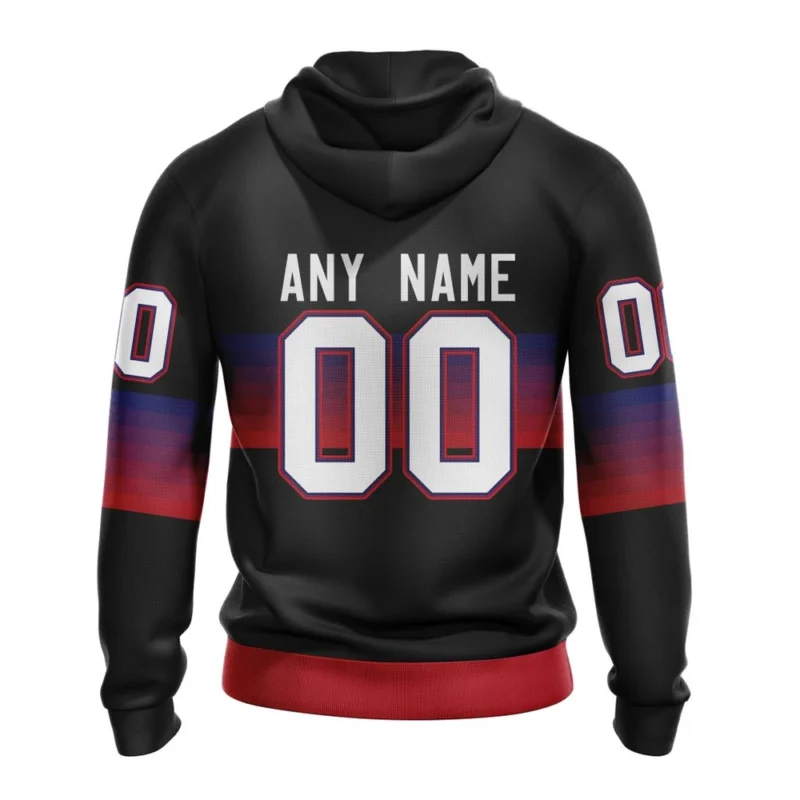 NHL Personalized Name And Number, Montreal Canadiens Special Black And Gradient Design,QTNHL Personalized Name And Number,080524B195