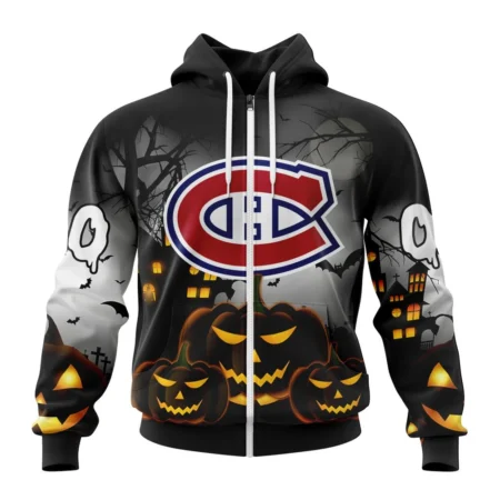 NHL Personalized Name And Number, Montreal Canadiens Special Design For Halloween,QTNHL Personalized Name And Number,080524B1998