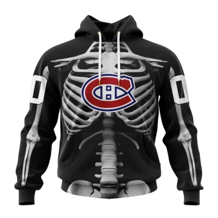 NHL Montreal Canadiens Special Skeleton Costume For Halloween,QTNHL080524A2029