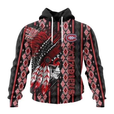 NHL Montreal Canadiens Special Skull Native Design,QTNHL080524A2114