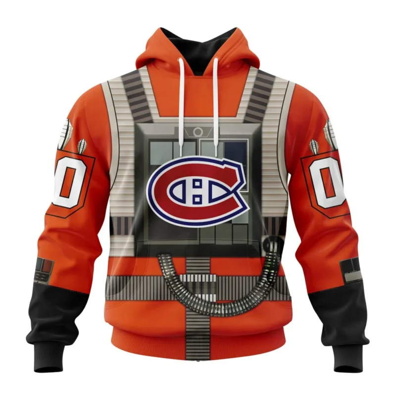 NHL Montreal Canadiens Star Wars Rebel Pilot Design,QTNHL080524A2328