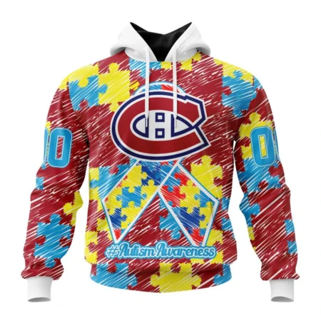 NHL Montreal Canadiens Special Autism Awareness Design,QTNHL080524A2476