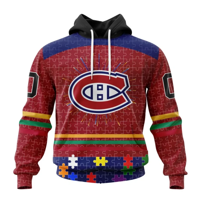 NHL Montreal Canadiens, Specialized Fearless Aganst Autism ,QTNHL080524A2523