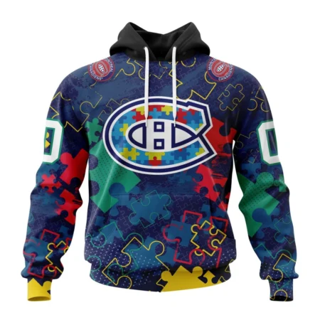 NHL Montreal Canadiens, Specialized Fearless Aganst Autism,QTNHL080524A2629