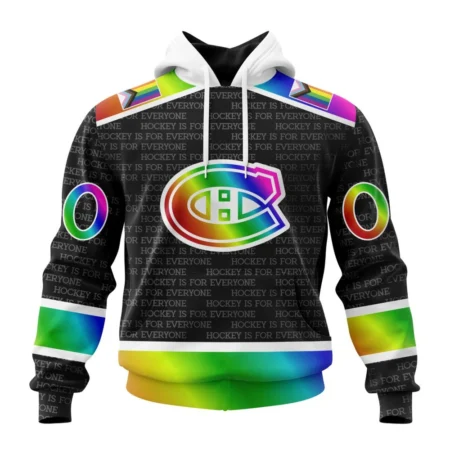 NHL Montreal Canadiens Special Pride Design Hockey Is For Everyone,QTNHL080524A2712