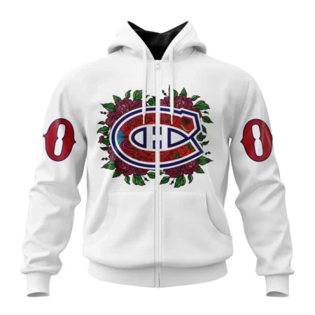 NHL Montreal Canadiens, Specialized Unisex Kits Dia De Muertos,QTNHL 080524B2861