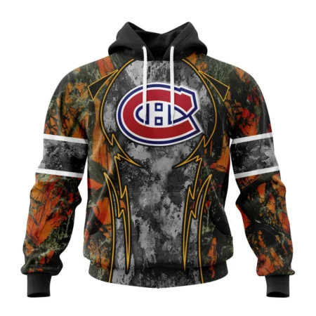 NHL Montreal Canadiens, Specialized Design Wih Camo Concepts For Hungting In Forest,QTNHL080524A3651