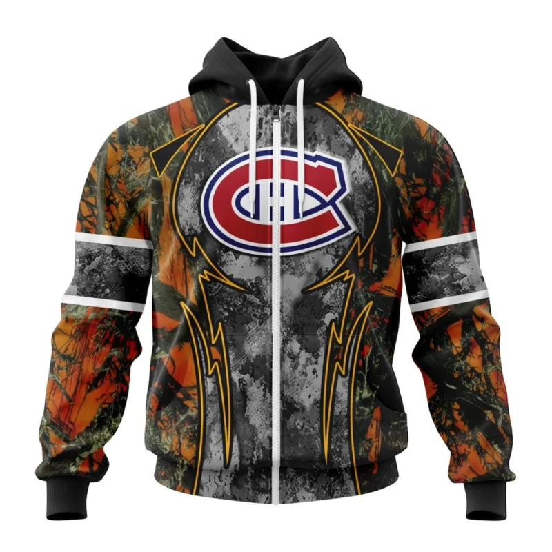 NHL Montreal Canadiens, Specialized Design Wih Camo Concepts For Hungting In Forest,QTNHL 080524B3651