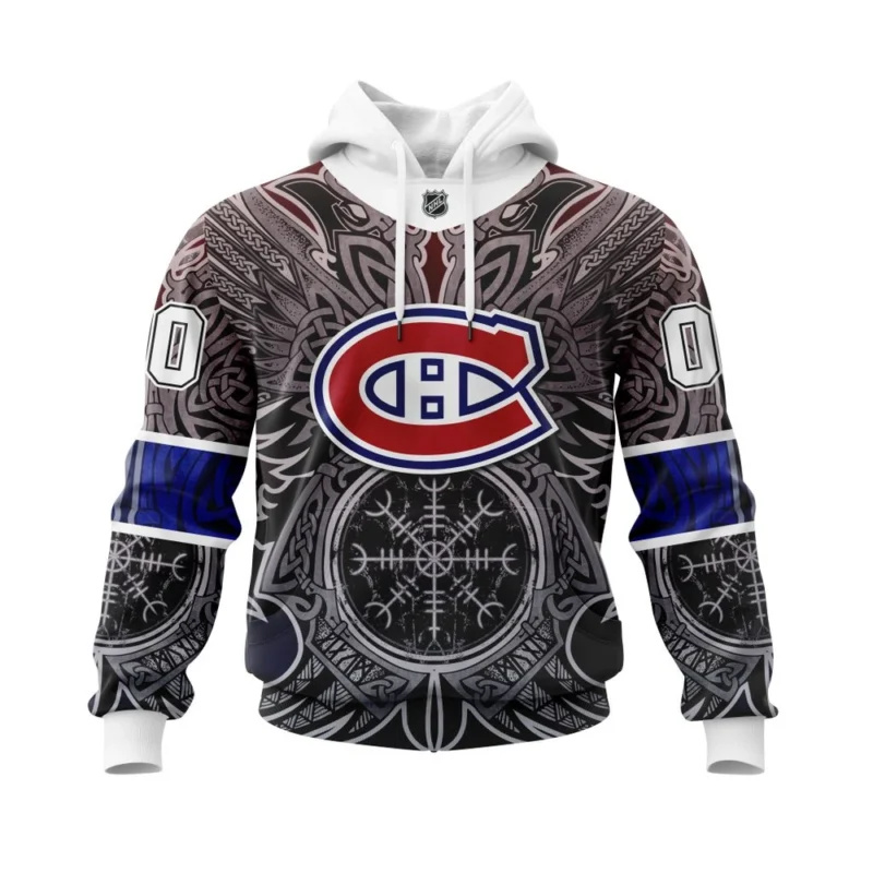 Montreal Canadiens , Specialized Norse Viking Symbols,QTNHL080524A3806