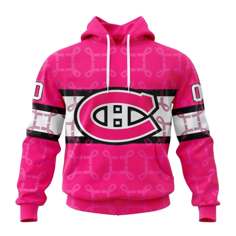 NHL Montreal Canadiens, Specialized Design I Pink I Can, In October We Wear Pink Breast Cancer,QTNHL080524A394