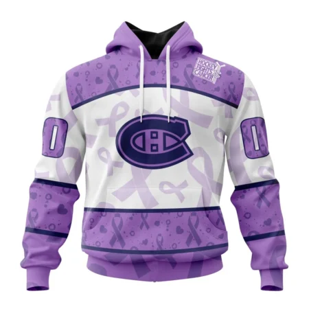 NHL Montreal Canadiens Special Lavender Fight Cancer,QTNHL080524A52