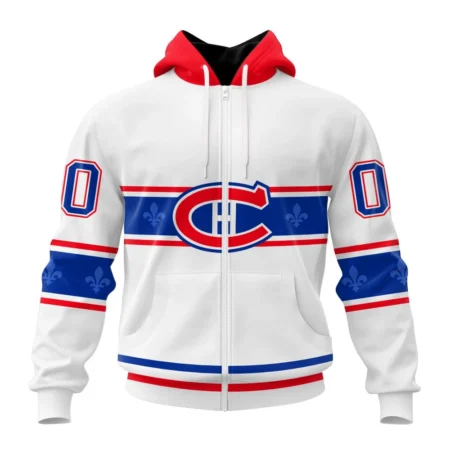 NHL Personalized Name And Number, Montreal Canadiens Special Whiteout Design,QTNHL Personalized Name And Number,080524B568