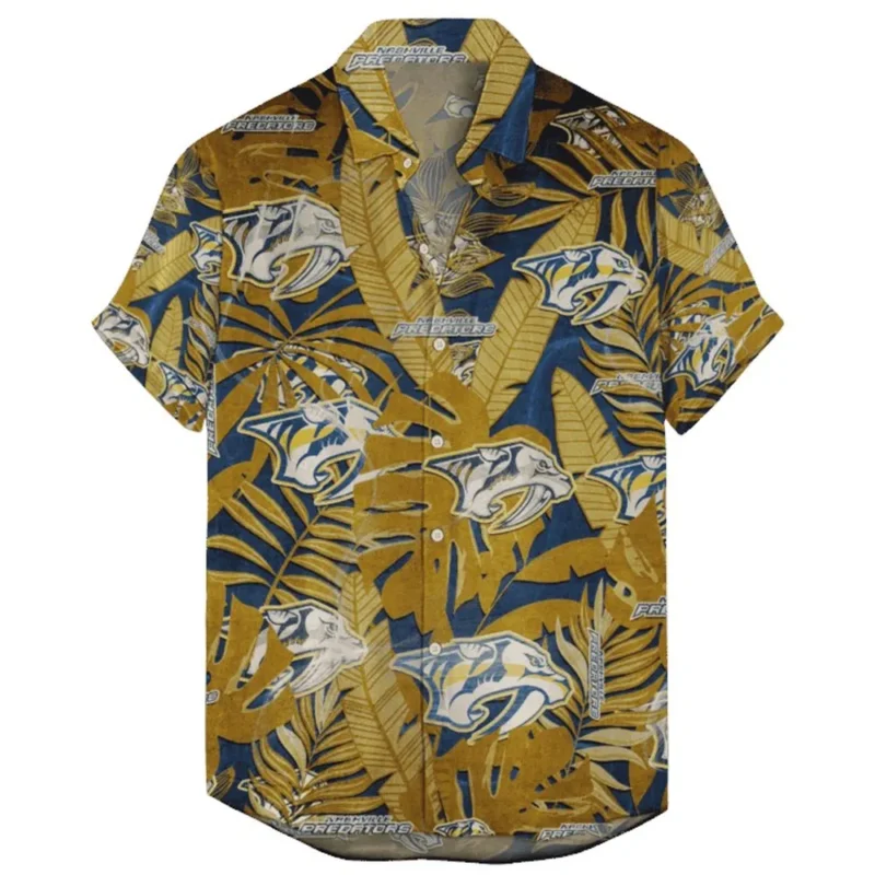 Nashville Predators  Vintage Style National Hockey League Hawaiian Shirt All Over Prints QTHW2310724A14