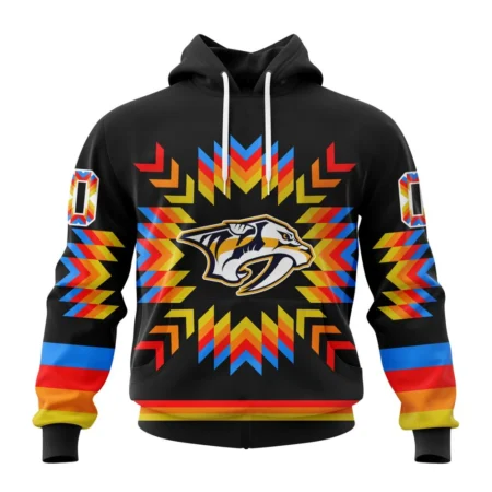 NHL Nashville Predators Special Design With Native Pattern,QTNHL080524A1025