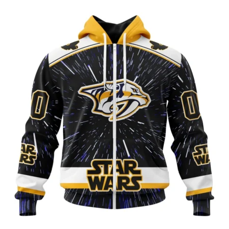 NHL Personalized Name And Number, Nashville Predators Special Star Wars Design,QTNHL Personalized Name And Number,080524B1121