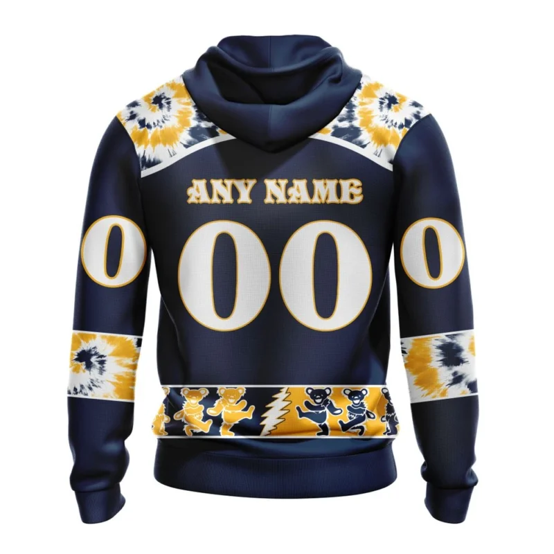 NHL Personalized Name And Number, Nashville Predators Special Grateful Dead Design,QTNHL Personalized Name And Number,080524B115