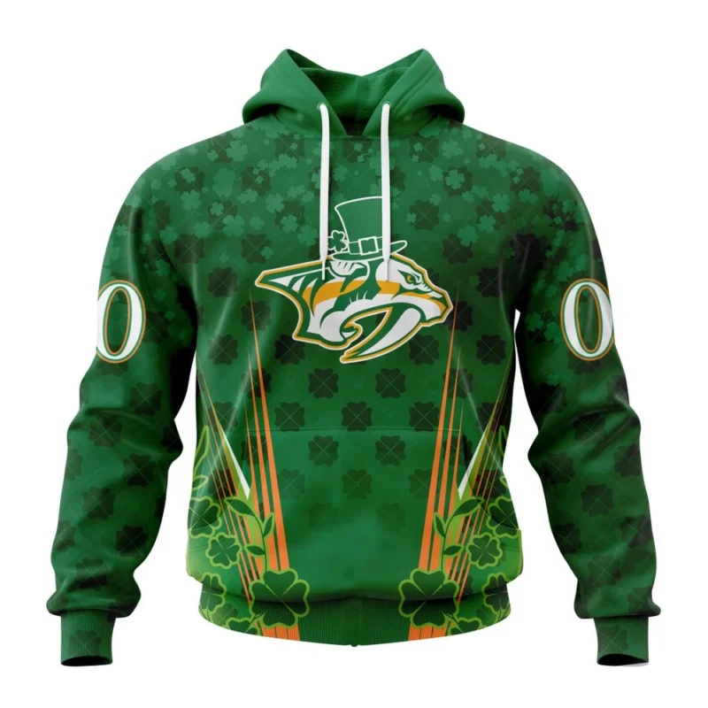 NHL Nashville Predators Special Design For St. Patrick' Day,QTNHL080524A1150