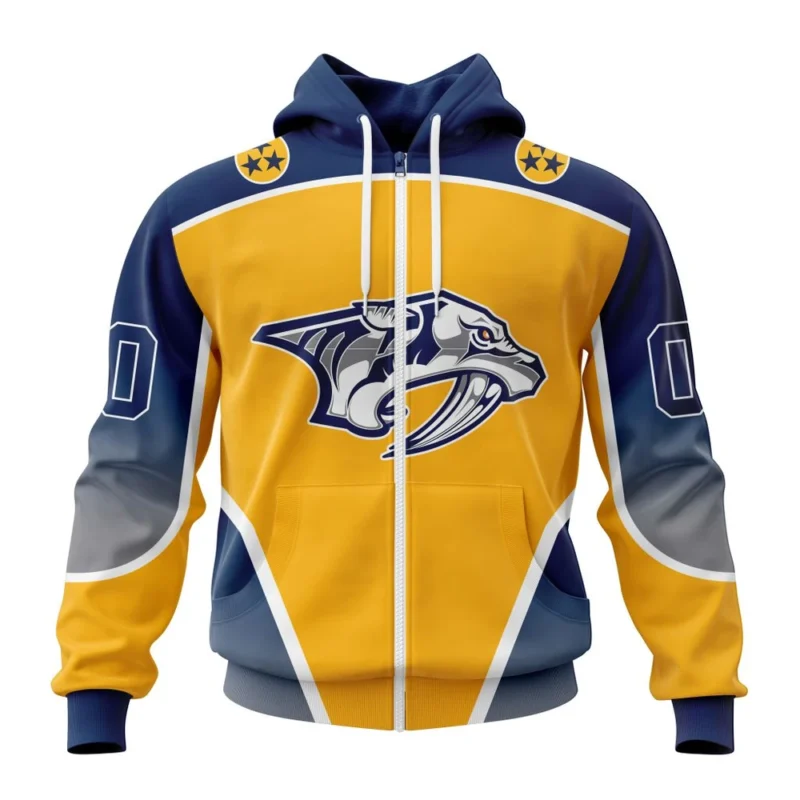 NHL Personalized Name And Number, Nashville Predators Personalize Gradient Series Concept,QTNHL Personalized Name And Number,080524B1347