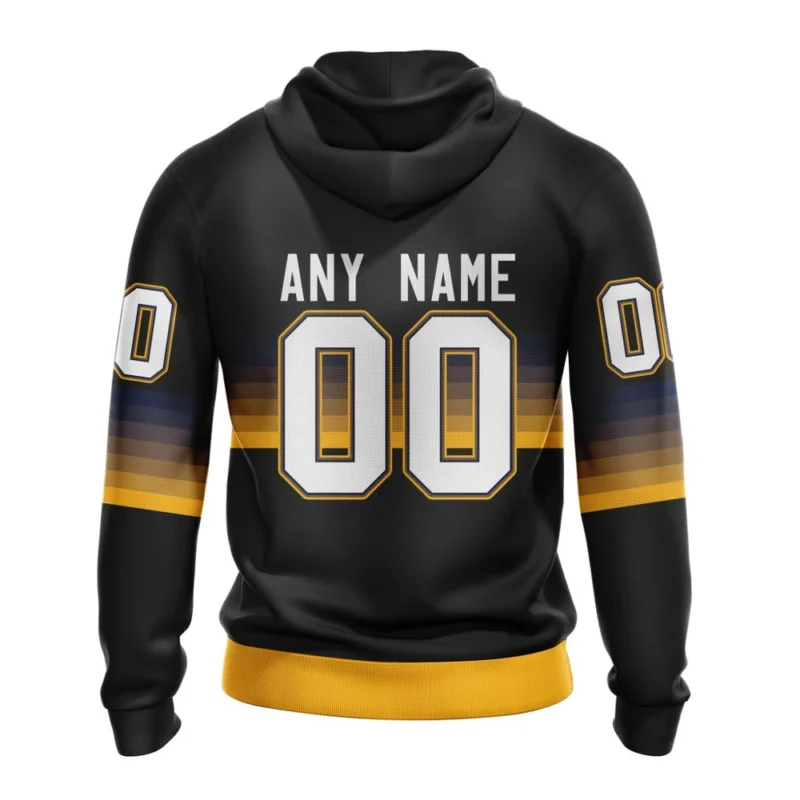 NHL Personalized Name And Number, Nashville Predators Special Black And Gradient Design,QTNHL Personalized Name And Number,080524B1407