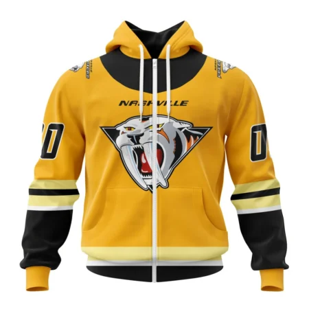 NHL Personalized Name And Number, Nashville Predators Reverse Retro Kits ,QTNHL Personalized Name And Number,080524B142