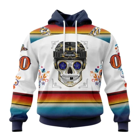 NHL Nashville Predators Special Design For Dia De Los Muertos,QTNHL080524A1446