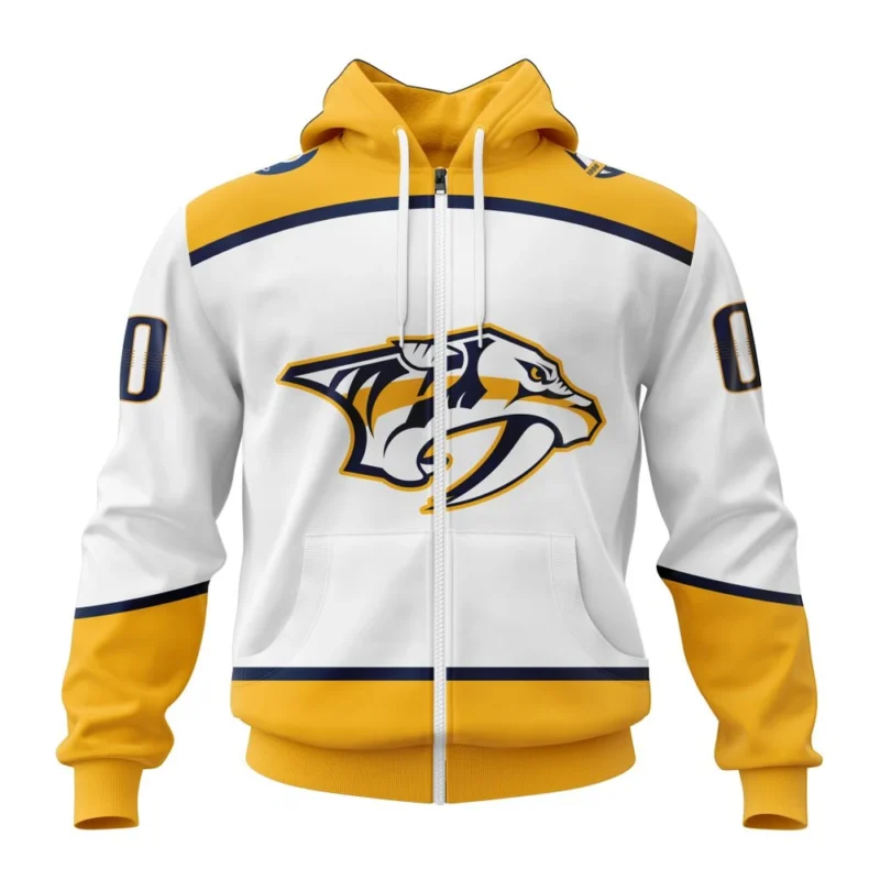 NHL Personalized Name And Number, Nashville Predators  Away Kits,QTNHL Personalized Name And Number,080524B1693