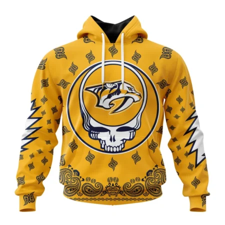 NHL Nashville Predators Special Grateful Dead Design,QTNHL080524A1910