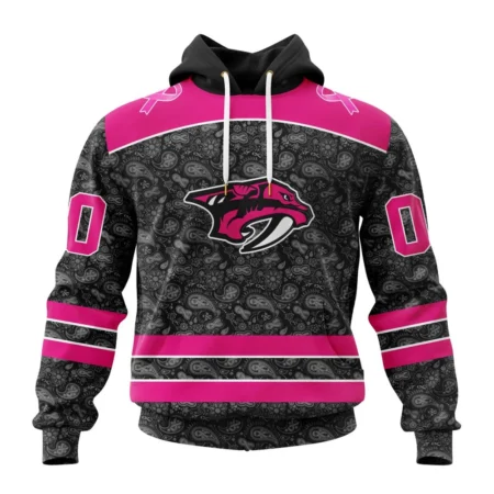 NHL Nashville Predators Special Pink In The Rink Fight Breast Cancer,QTNHL080524A2083