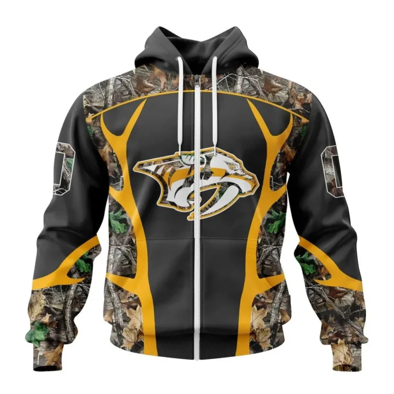 NHL Personalized Name And Number, Nashville Predators Special Camo Hunting Design ,QTNHL Personalized Name And Number,080524B2208