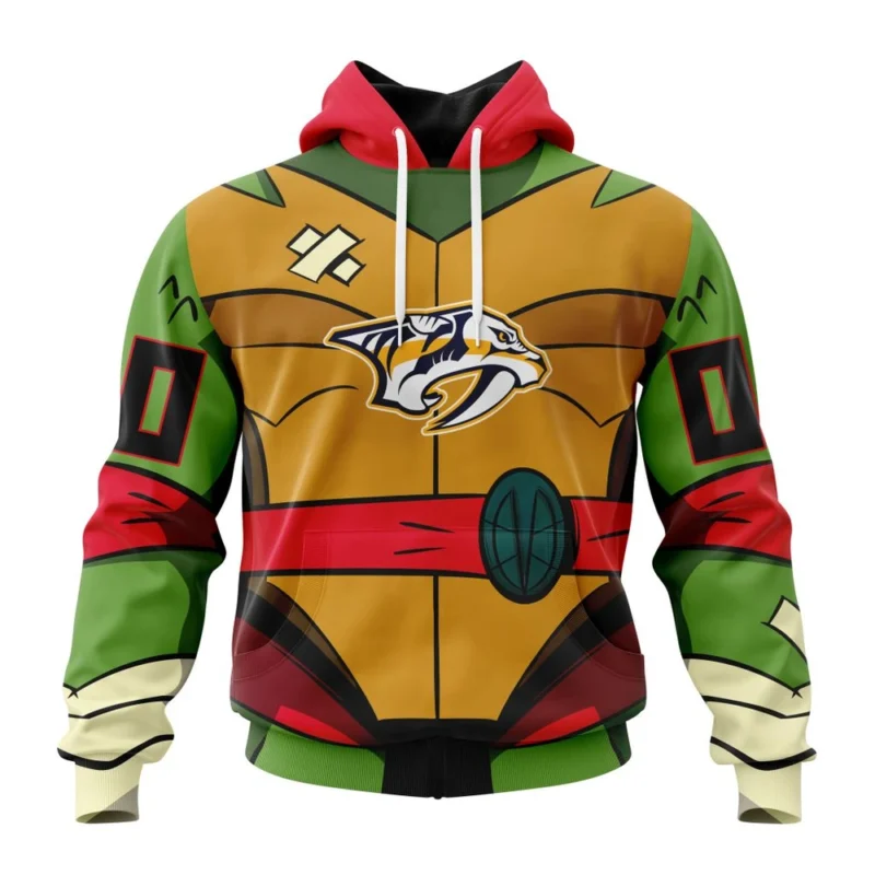 NHL Nashville Predators Special Teenage Mutant Ninja Turtles Design,QTNHL080524A2269