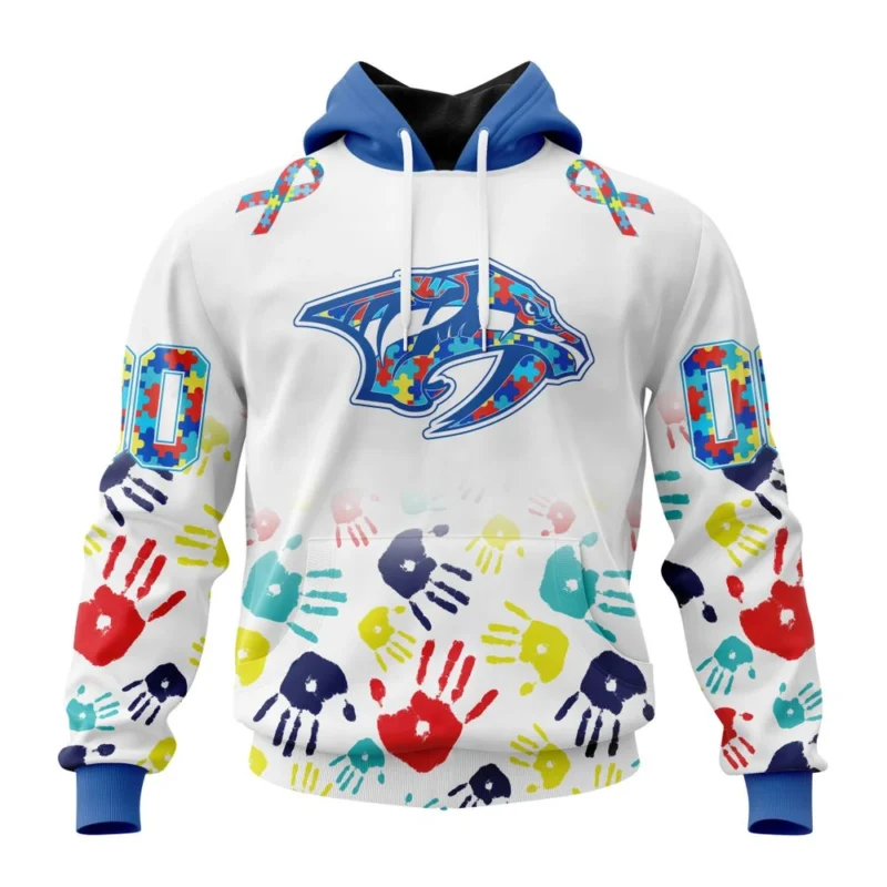 NHL Nashville Predators Special Autism Awareness Design,QTNHL080524A2503