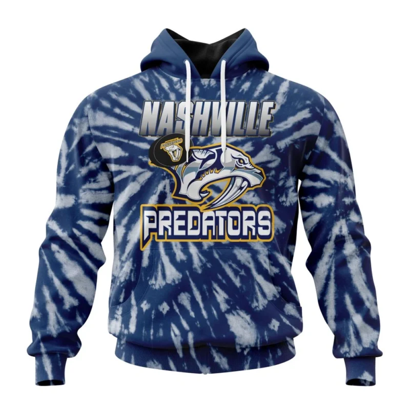 NHL Nashville Predators Special Retro Vintage Tie Dye,QTNHL080524A3069