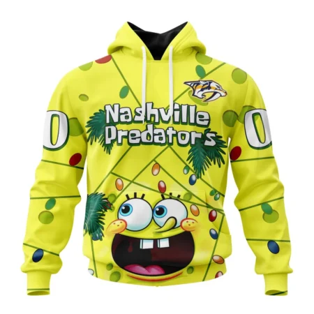 Nashville Predators, Specialized Jersey With Spongebob ,QTNHL080524A3261