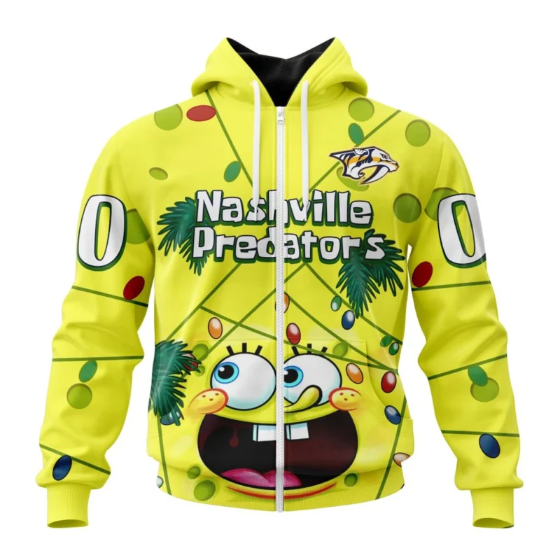 Nashville Predators, Specialized Jersey With Spongebob ,QTNHL 080524B3261